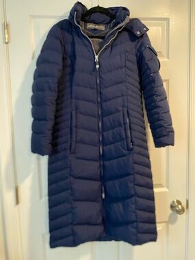Eddie Bauer Long Navy Winter Coat